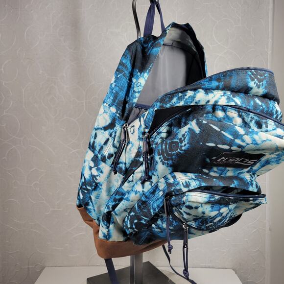 Trans by Jansport Backpack 18" Indigo SuperBreak Padded Laptop Sleeve School Bag - Picture 3 of 16